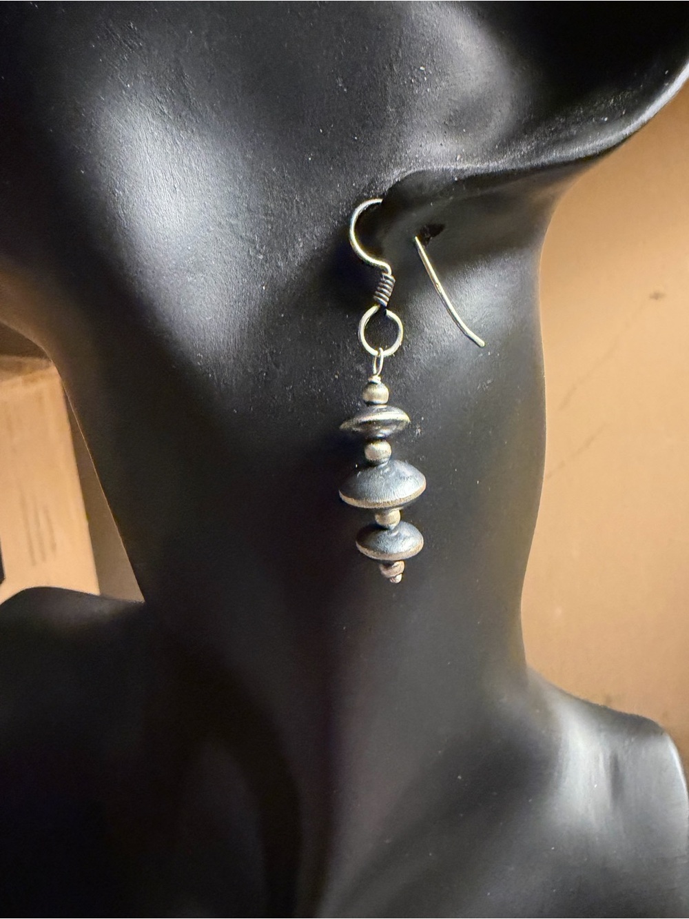 Sterling Silver Desert Pearls Earrings 925 Southwestern Dangle Drop